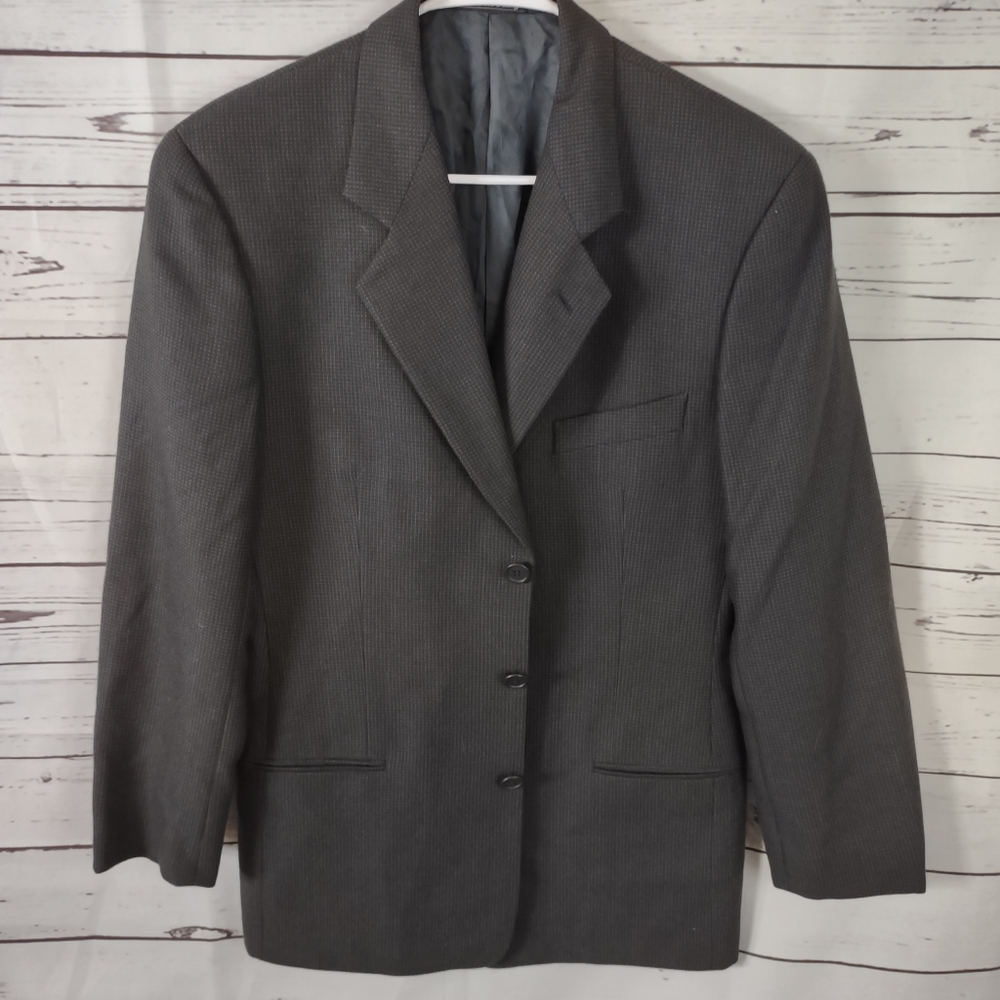 Giorgio Armani Mens 38R Luxury Sport Coat Black